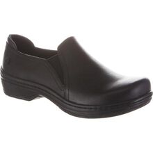 Klogs Moxy Women's Black Leather Slip-On Work Clogs