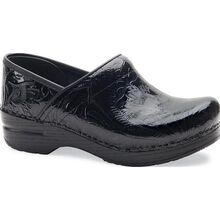 Dansko Professional Women's Black Tooled Leather Work Clog